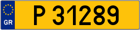 Trailer License Plate